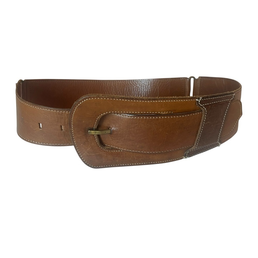 Paul Stuart Brown Leather Women's Belt